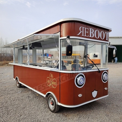 Full Kitchen Mobil Food Truck Einzelhandel Lebensmittel Anhänger für Pizza Burger BBQ