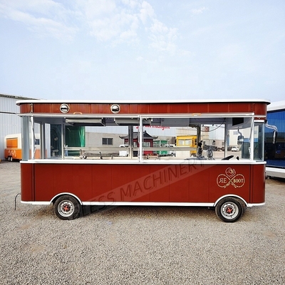 Full Kitchen Mobil Food Truck Einzelhandel Lebensmittel Anhänger für Pizza Burger BBQ