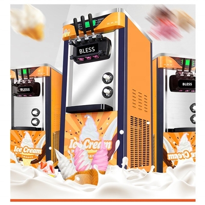 Softy Eiscreme-Maschine mit Vorkühlung Frische halten System aus 304 Edelstahl