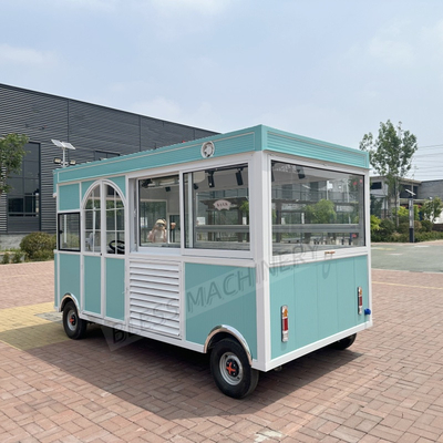 Fast-Food-Fahrzeug mobile Lebensmittelkarre voll ausgestattet Edelstahl Snack-Vending-Truck