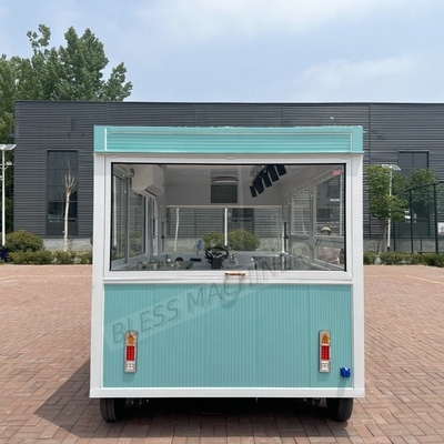 Fast-Food-Fahrzeug mobile Lebensmittelkarre voll ausgestattet Edelstahl Snack-Vending-Truck