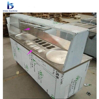 1650*560*780mm Die neueste verkaufsfähige Eiscreme-Kaltplattenmaschine der Welt mit Handelssicherung