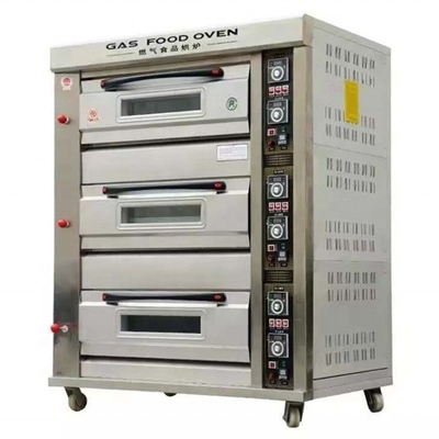 2 Trays Edelstahl Gas-/Elektro-Deck-Ofen für die heimische Dorf-Aktive Nachfrage