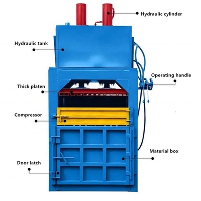 2022 Neueste Technologie Mini Hay Press Baler einfach zu bedienen vertikaler Hydrauliktyp