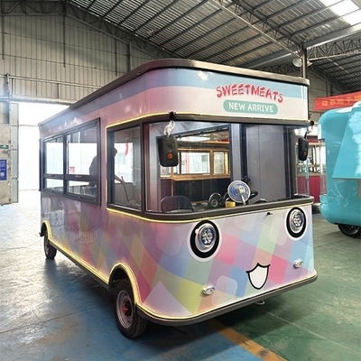 Outdoor Food Kiosk Cart mit L420.00cm*W180.00cm*H230.00cm Abmessungen und CE-Zulassung