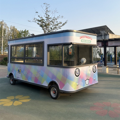 Outdoor Food Kiosk Cart mit L420.00cm*W180.00cm*H230.00cm Abmessungen und CE-Zulassung