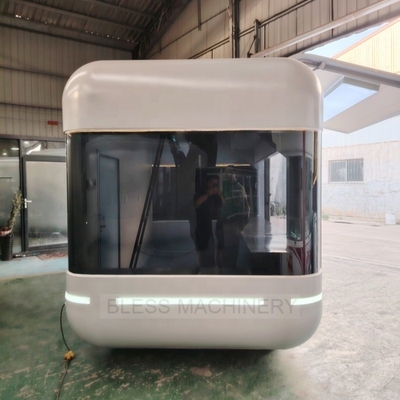 110V220V mobile Lebensmittelanhänger Malaysia Glasfaser-Lebensmittelfahrzeuge und Konzessionsanhänger
