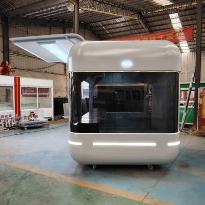 Customized Galvanized Steel Mobile Food Snack Trailer Boutique Cart für den Einzelhandel