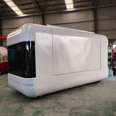 Customized Galvanized Steel Mobile Food Snack Trailer Boutique Cart für den Einzelhandel