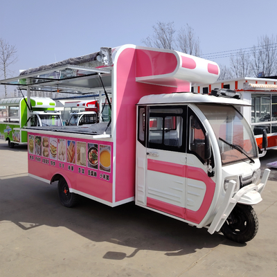 Multipurpose Mobile Electric Fast Food Snack Tricycle Pedicab mit 40 km/h Funktion