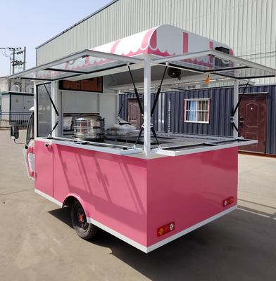 Multipurpose Mobile Electric Fast Food Snack Tricycle Pedicab mit 40 km/h Funktion