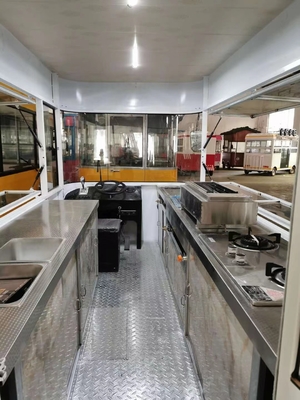 Fast-Food-Herstellung Bäckerei Elektro-Lebensmittelfahrzeuge Maschinen Funktion Display-Waren