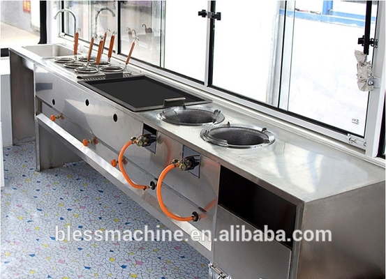 220-Volt-Elektro-Street-Food-Truck mit anpassbarem Design und 4 Rädern