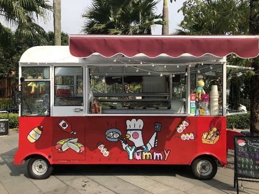 Personalisieren Sie Multi-Funktion Mobile Food Cart für 2023 Modisches Design 3200*1600*2350mm