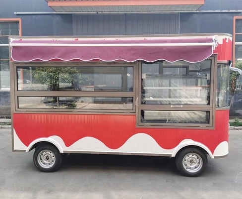 Straßen-Food-Truck BBQ Fast-Food-Anhänger Van Bäckerei Anwendungsbereiche Vollküche