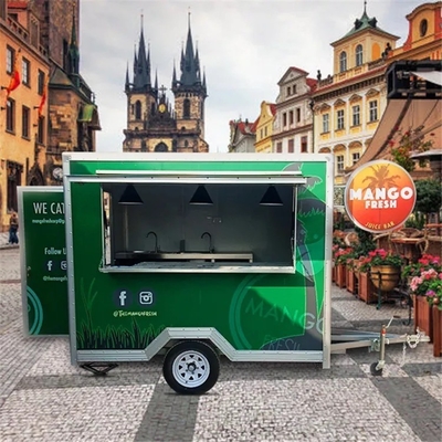 Direct Coffee Hot Dog Burger Mobile Trailer für schillernde Fast Food anpassbare Standards