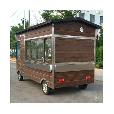 Metallplatte und Edelstahl Kaffeereis Mobil-Lebensmittelfahrzeug für Camper