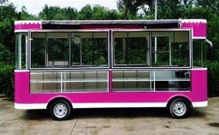 Erster Klasse Elektrische Straßeneis-Gastronomiewagen für Reisen Camping und kaltes Getränk