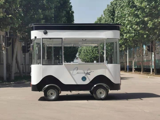 Spezifikationen der Sorten Mobiler Fastfood-Truck mit benutzerdefiniertem Schwarzmilchrohstoff
