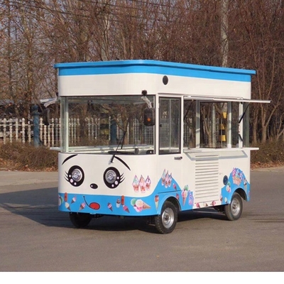 Metallplatte und Edelstahl italienischer Eismobile Lebensmittelkarren