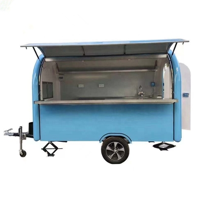 1000KG Mobile Coffee Shop Eiscreme Lieferwagen Food Cart BBQ Foodtruck Konzessionsanhänger Küche Food Truck Verkauf