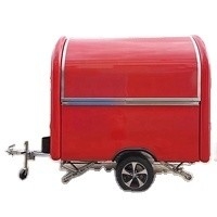 1000KG Mobile Coffee Shop Eiscreme Lieferwagen Food Cart BBQ Foodtruck Konzessionsanhänger Küche Food Truck Verkauf