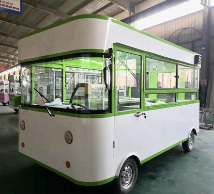 220V/380V mobile gebrauchte Lebensmittelfahrzeuge USA mit 2022 6M einzigartigem Spiegel-Edelstahl-Design