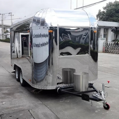 Bequemer Snack Food Semi-Trailer 4 Räder Lebensmittelfahrzeug für Ihre Lebensmittelgeschäft Bedürfnisse