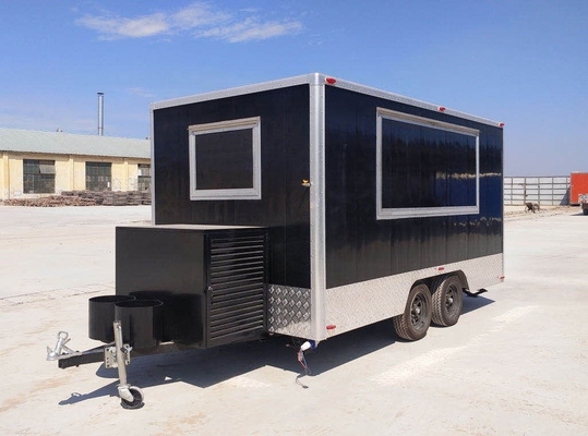 110V/220V/380V Spannung Klein USA Standard Konzessionsmobiles Lebensmittelanhänger mit Materialien
