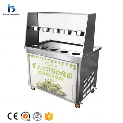 Elegantes Erscheinungsbild Elektrische gebratene Joghurt Eisrolle mit automatischer Funktion