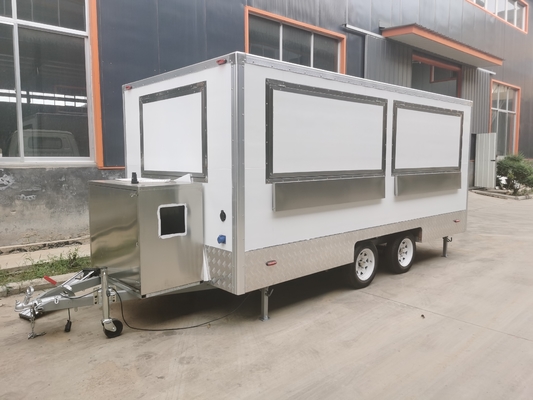 Straßenausstattung Kiosk Konzessionsanhänger 35KM-75KM/H Fastfood-LKW