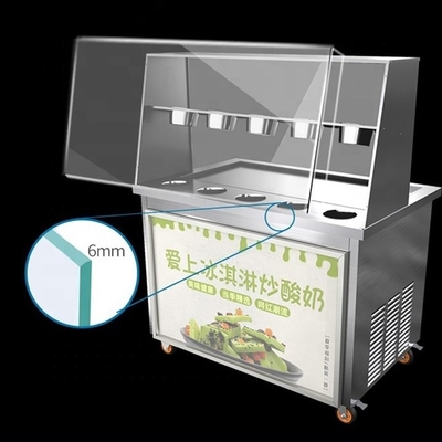 Thailand Mobilfutterwagen mit gefrorener Joghurtmaschine und automatischer Auftauffunktion