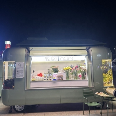 Fast-Food-Truck in Ghana Straße Mobil-Catering Elektrische Hot Dog Eiscreme Foodtruck