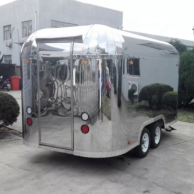 Design Silber Snack Food Trailer für den Verkauf von Fast-Food-Kiosken in USA Silber Design