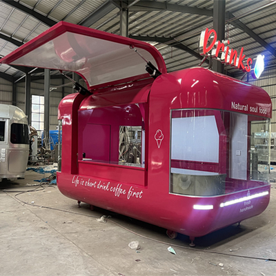 35 km-75 km/h Geschwindigkeit CE-zertifizierter Airstream-Food-Trailer für Gewürzanlagen