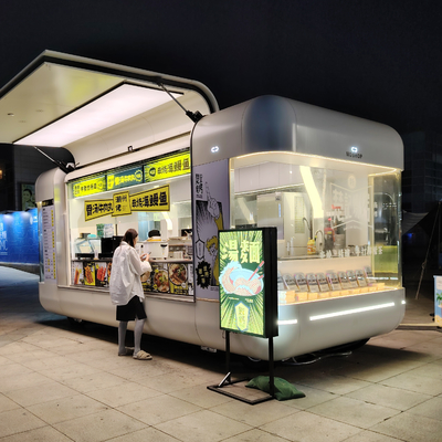 Typ 2024 Straßenverkauf mobiler Lebensmittelanhänger mit voller Küchenspannung 110v/220v