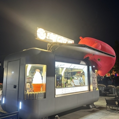 Elektro-System Konzession bieten Gebraucht-Lebensmittel-LKW Anhänger Lebensmittel-Auto