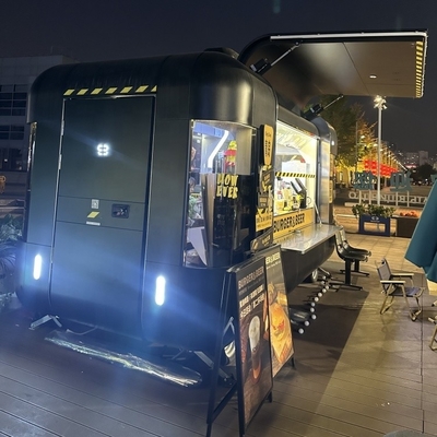 Elektro-System Konzession bieten Gebraucht-Lebensmittel-LKW Anhänger Lebensmittel-Auto