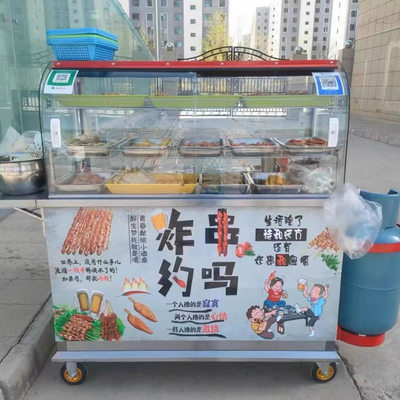 Abnehmbare mobile Straßenkost, Snack, Getränke, Gaswagen, Handwagen