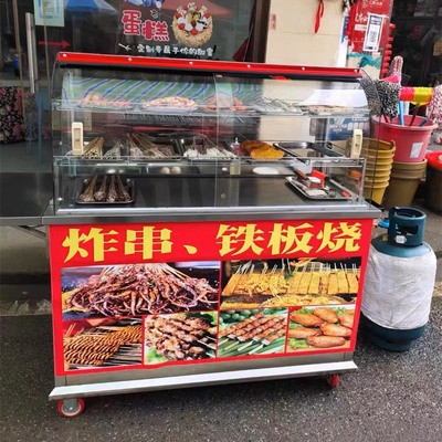Abnehmbare mobile Straßenkost, Snack, Getränke, Gaswagen, Handwagen