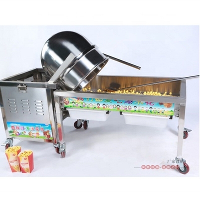 Manuelle oder elektromotische Mischmaschine kommerzielle automatische Gas-Popcorn-Maschine mit CE und ISO