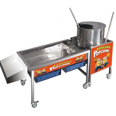 Material 304 Edelstahl Karamellpopcornmaschine 15% Energieeinsparung auf der Kantonmesse