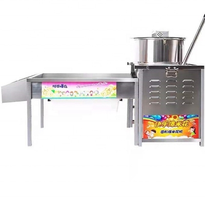 Material 304 Edelstahl Karamellpopcornmaschine 15% Energieeinsparung auf der Kantonmesse
