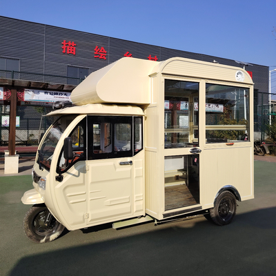 Multifunktionales 3,0 kW elektrisches Dreirad für den mobilen Verkauf von Fastfood-Getränken und Snacks