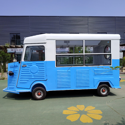 angepasste Länge Outdoor Street Food Cart für Fast Food Snack Catering Getränke Kaffee