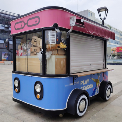 3.0kw Elektrische mobile Fastfood Snack Getränke Eiscreme Catering Anhänger Lastwagen Kiosk-Wagen