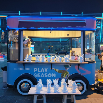3.0kw Elektrische mobile Fastfood Snack Getränke Eiscreme Catering Anhänger Lastwagen Kiosk-Wagen