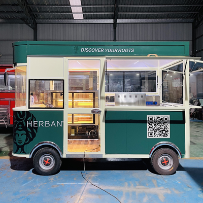 Kombiniertes gebratenes Huhn und Cola-Getränk für elektrische mobile Snacktrucks in Kochöl