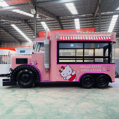 Komplettes Küchengerät Fastfood Snack Catering Eiscreme Kaffee Truck Anhänger