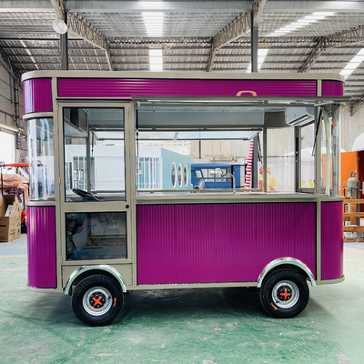 Elektrische mobile gebratene Hühnchen-Combo-Cola-Getränke-Truck von Eiscreme Milch Tee Essen